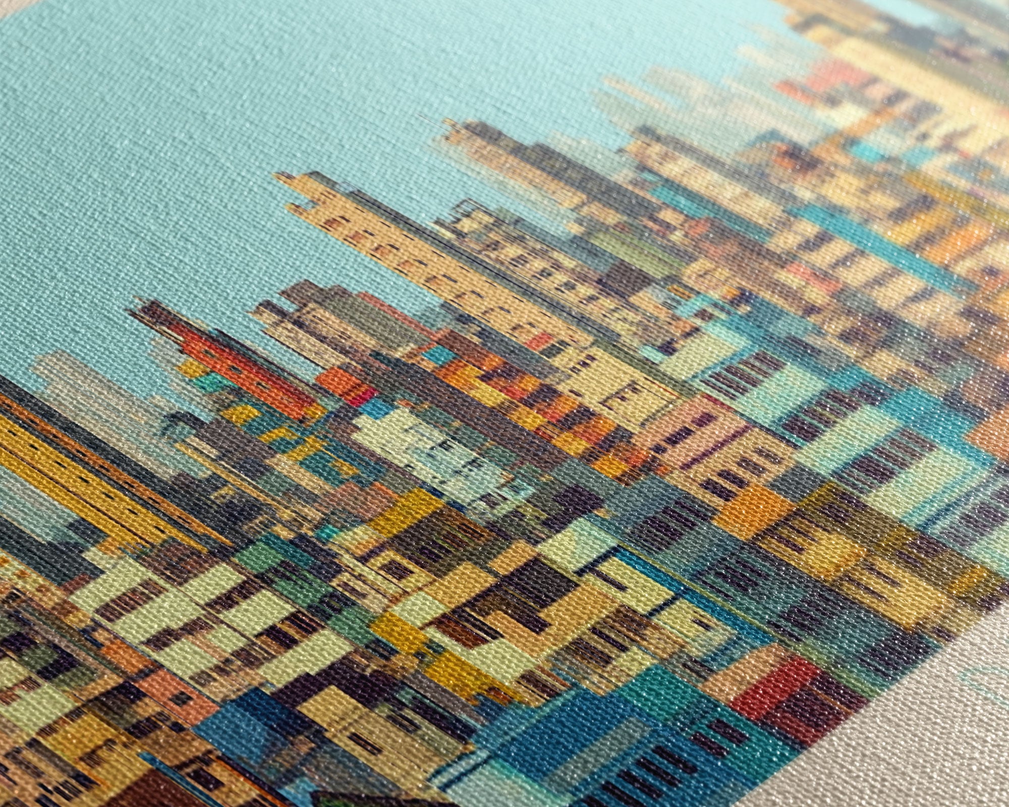 Dhaka, Bangladesh Panoramic Travel Poster Canvas Print, Dhaka, Bangladesh Painting, Bangladesh Art, Dhaka Travel Art, Guest Room Painting