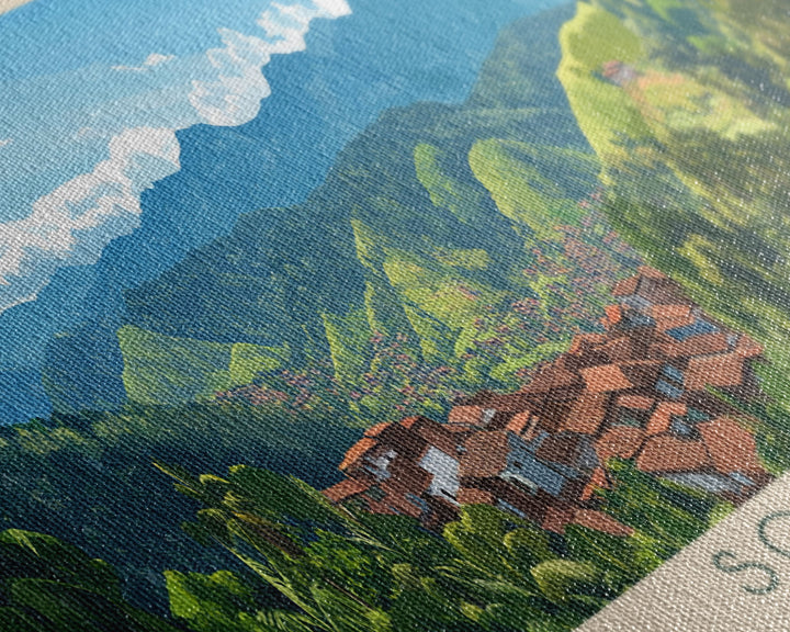 Soledad, Colombia Travel Poster Panoramic Canvas Print, Soledad, Colombia Painting, Colombia Art, Soledad Travel Art, Guest Room Painting