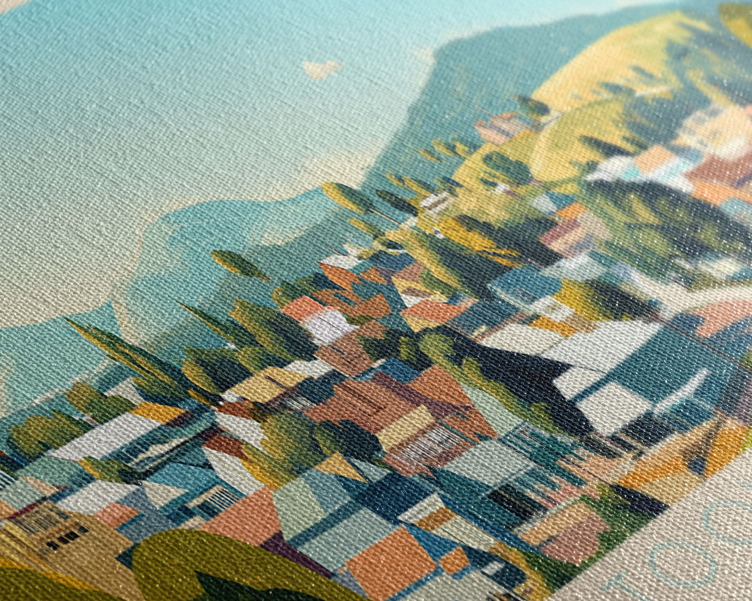 Toowoomba, Australia Panoramic Travel Poster Canvas Print, Toowoomba, Australia Painting, Australia Art, Toowoomba Travel Art, Guest Room Painting