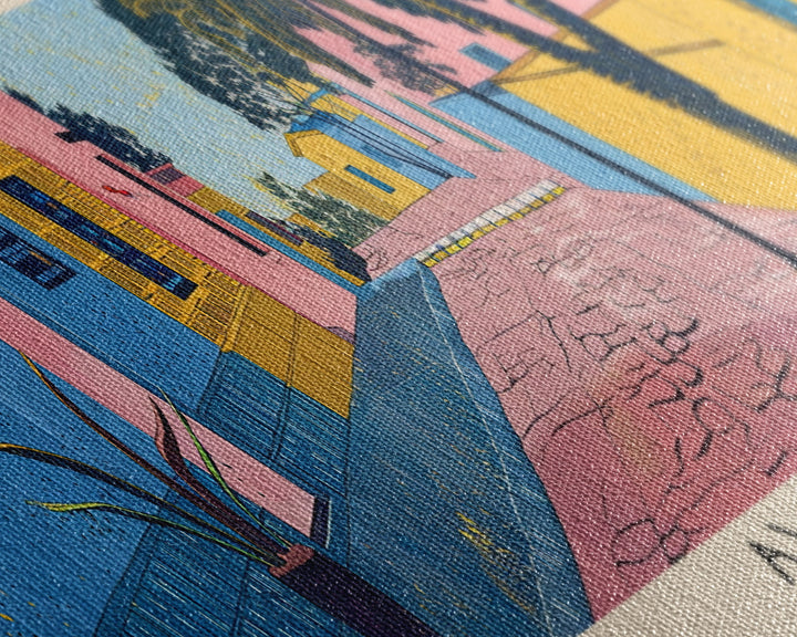 Awassa, Ethiopia Panoramic Canvas Print, Awassa, Ethiopia Painting, Ethiopia Art, Awassa Travel Poster, Travel Art, Living Room Painting