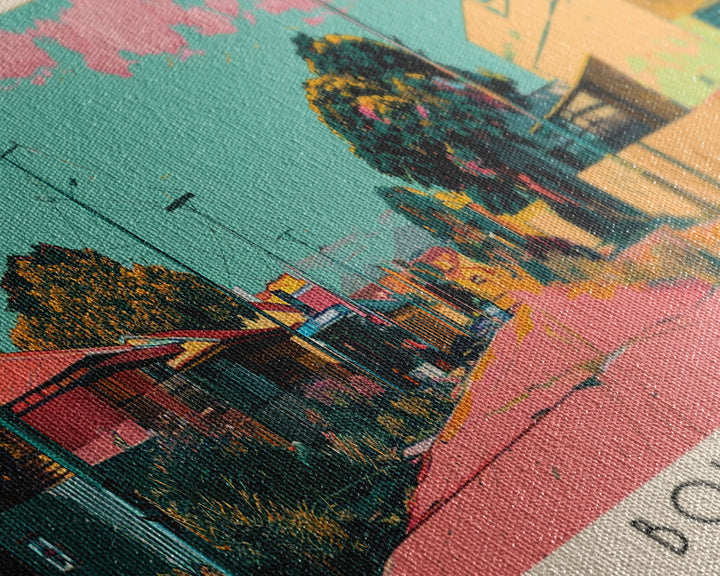 Boksburg, South Africa Panoramic Canvas Print, Boksburg, South Africa Painting, South Africa Art, Boksburg Travel Poster, Travel Art, Housewarming Gift