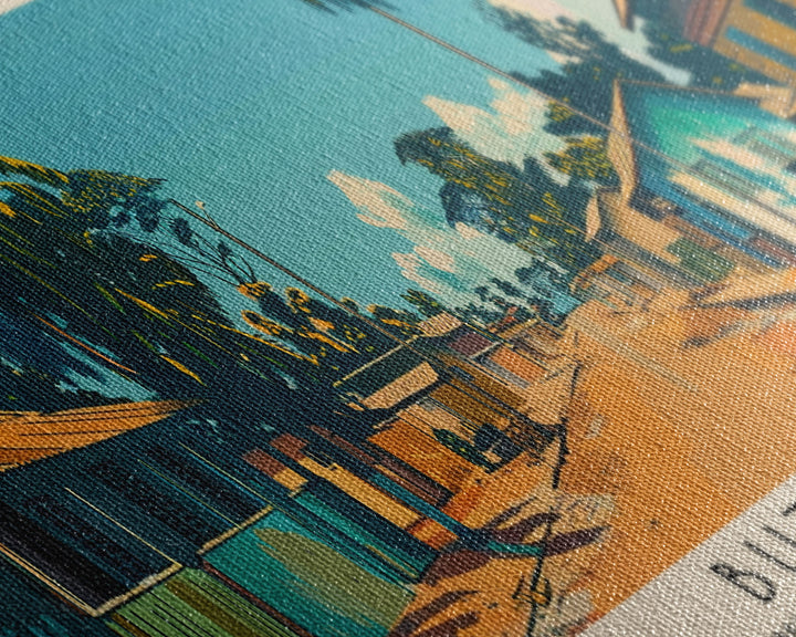 Butembo, Congo Panoramic Canvas Print, Butembo, Congo Painting, Congo Art, Butembo Travel Poster, Travel Art, Guest Room Painting