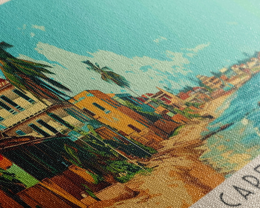 Cape Coast, Ghana Panoramic Canvas Print, Cape Coast, Ghana Painting, Ghana Art, Cape Coast Travel Poster, Travel Art, Living Room Painting