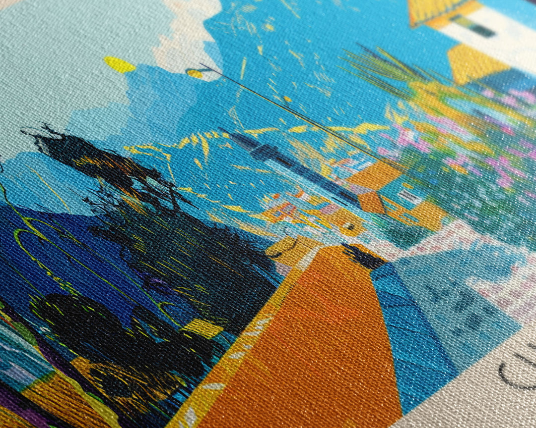 Chincha, Peru Panoramic Canvas Print, Chincha, Peru Painting, Peru Art, Chincha Travel Poster, Travel Art, Guest Room Painting