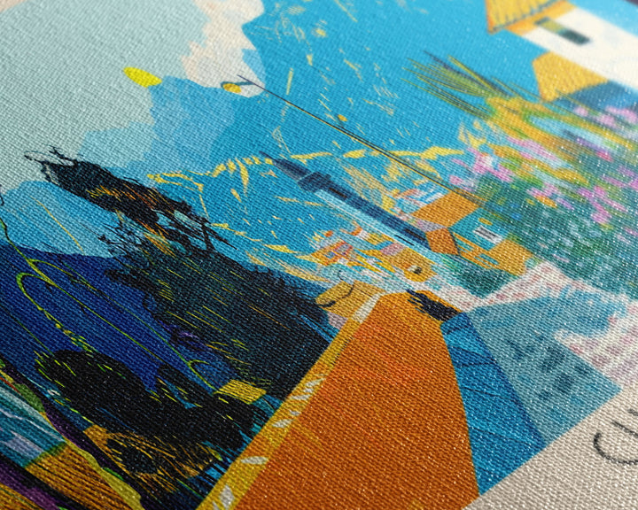 Chincha, Peru Panoramic Canvas Print, Chincha, Peru Painting, Peru Art, Chincha Travel Poster, Travel Art, Guest Room Painting