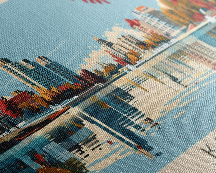 Kanata, Canada Panoramic Canvas Print, Kanata, Canada Painting, Canada Art, Kanata Travel Poster, Travel Art, Guest Room Painting