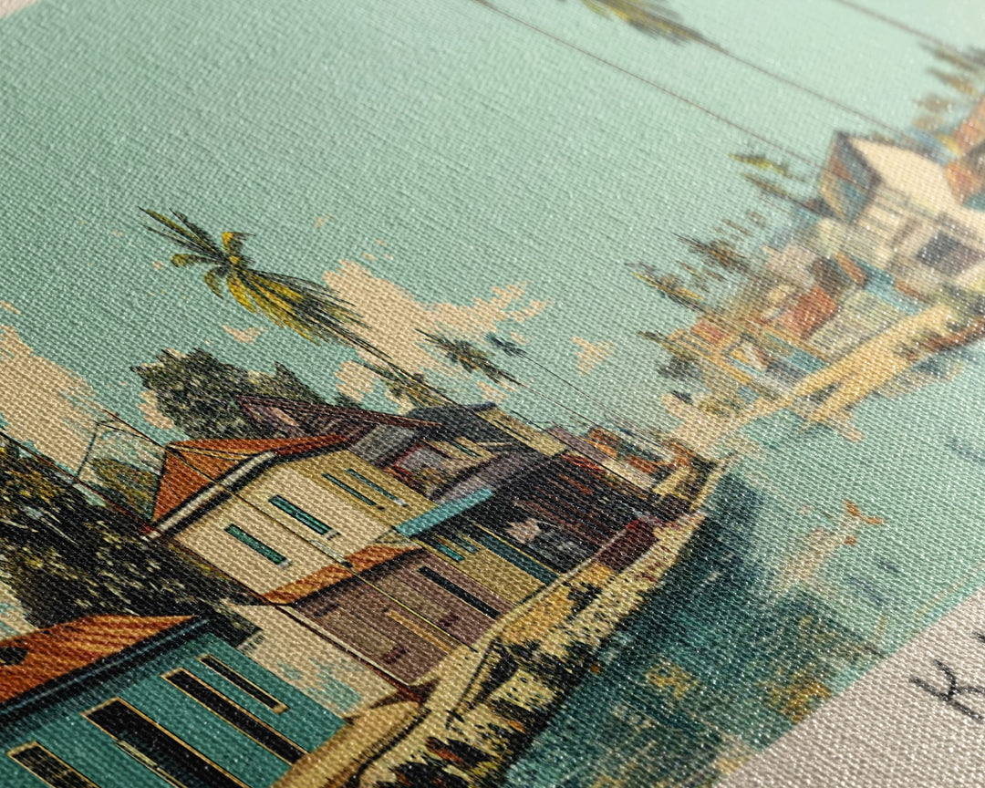 Kankan, Guinea Panoramic Canvas Print, Kankan, Guinea Painting, Guinea Art, Kankan Travel Poster, Travel Art, Guest Room Painting