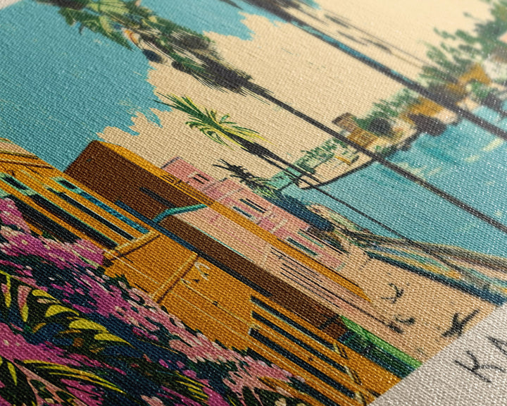 Kaolack, Senegal Panoramic Canvas Print, Kaolack, Senegal Painting, Senegal Art, Kaolack Travel Poster, Travel Art, Living Room Painting