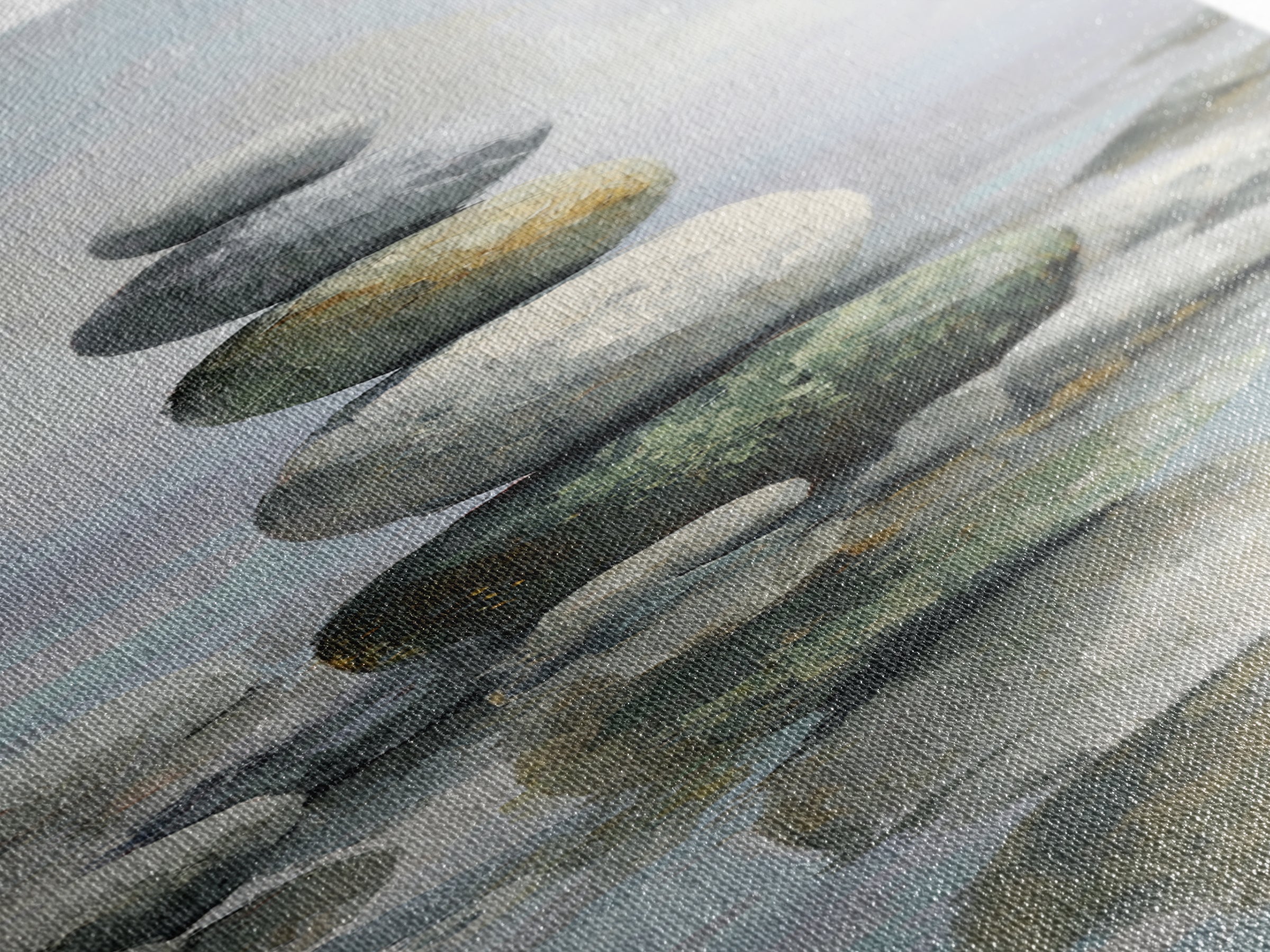 Balanced Stones Beside Calm Water Canvas Print, Yoga Studio Art, Yoga, Yoga Studio Decor, Fine Art, Balance, Nature Prints, YSA-1x3-40
