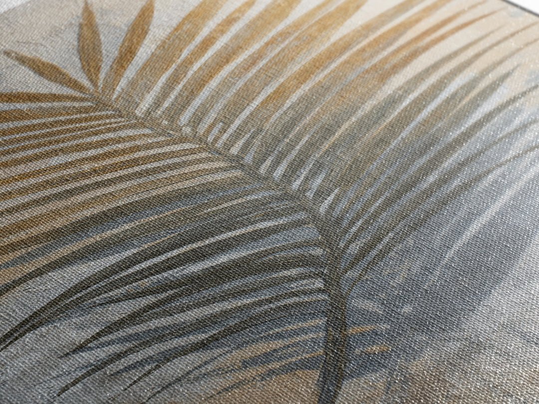 Gentle Palm Leaf Shadow on Plaster Canvas Print, Yoga Studio Art, Printable Wall Art, Yoga Studio Decor, Fine Art, Balance, YSA-1x3-60