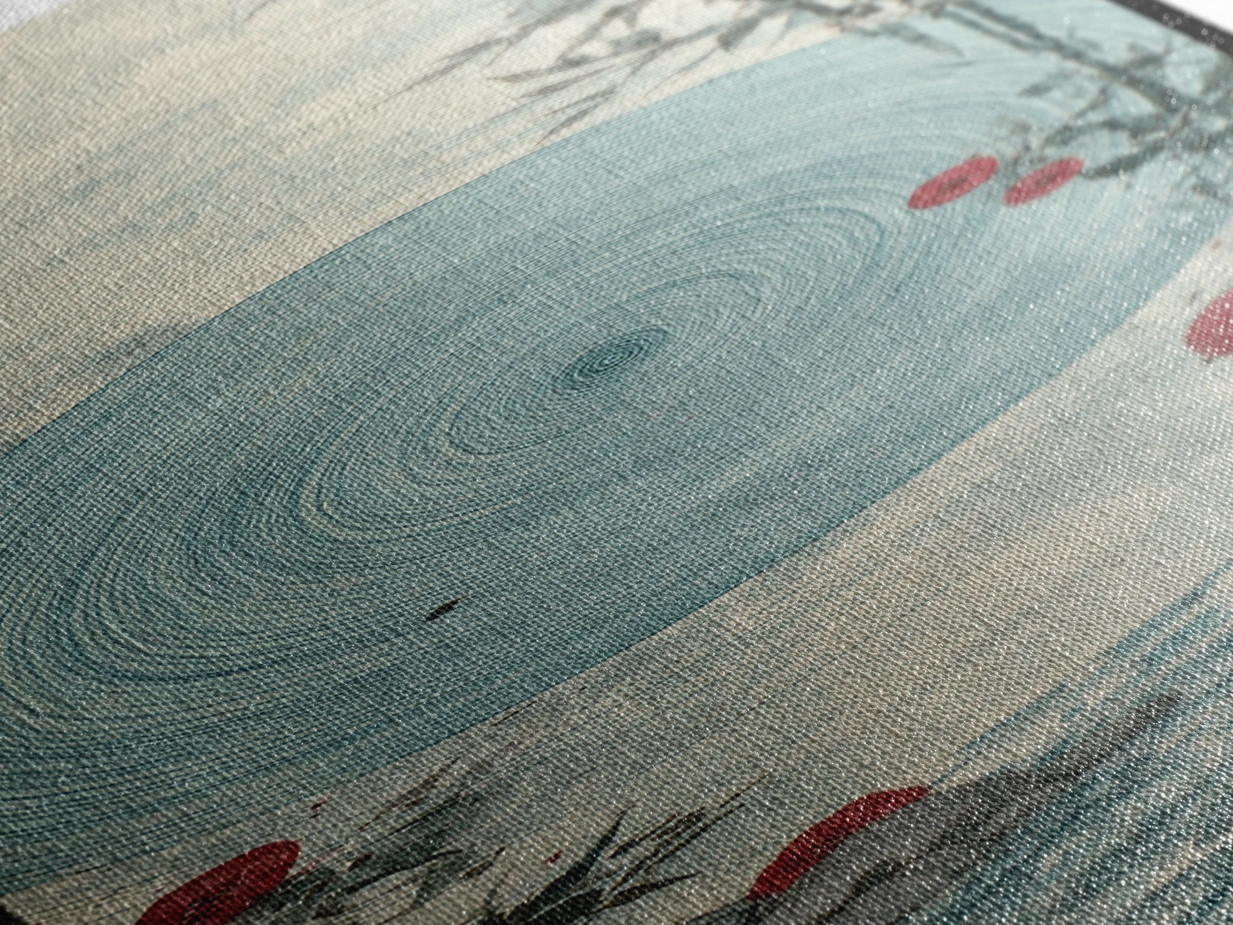 Water Ripple Circle Canvas Print, Zen Art, Home Decor, Living Room Decor, Oil Painting, Zen, Boho Wall Art, Garden Art, ZEN-1x3-97