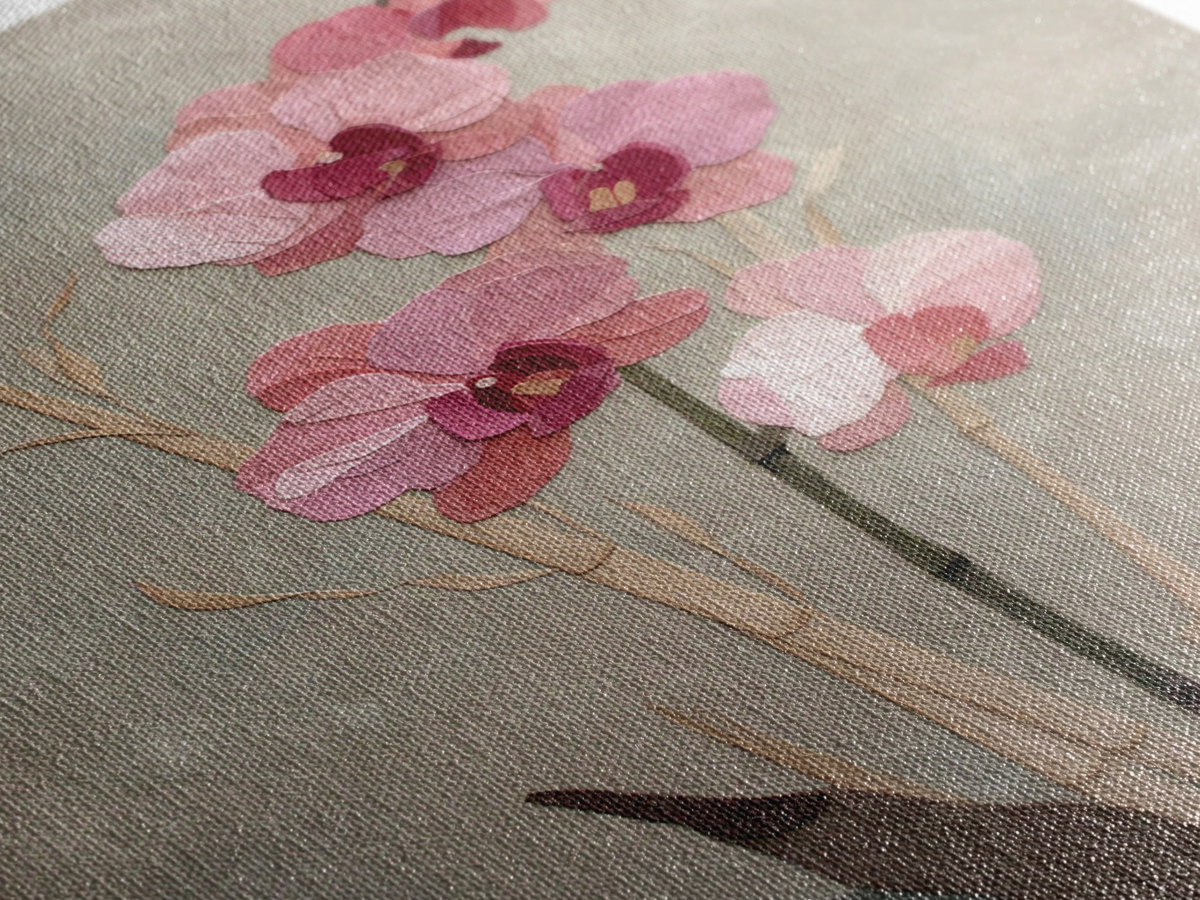 Single Orchid Stem Canvas Print, Zen Art, Boho Wall Art, Living Room Decor, Fine Art, Zen, Flower Print, Neutral Wall Art, ZEN-2x3-31