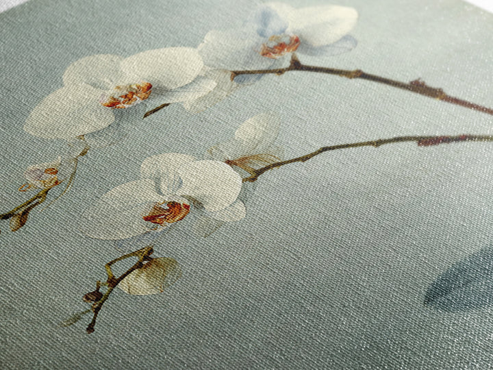 Single Orchid Stem Canvas Print, Zen Art, Art, Living Room Decor, Fine Art, Zen, Garden Art, Japanese Wall Art, Boho Wall Decor, ZEN-2x3-7