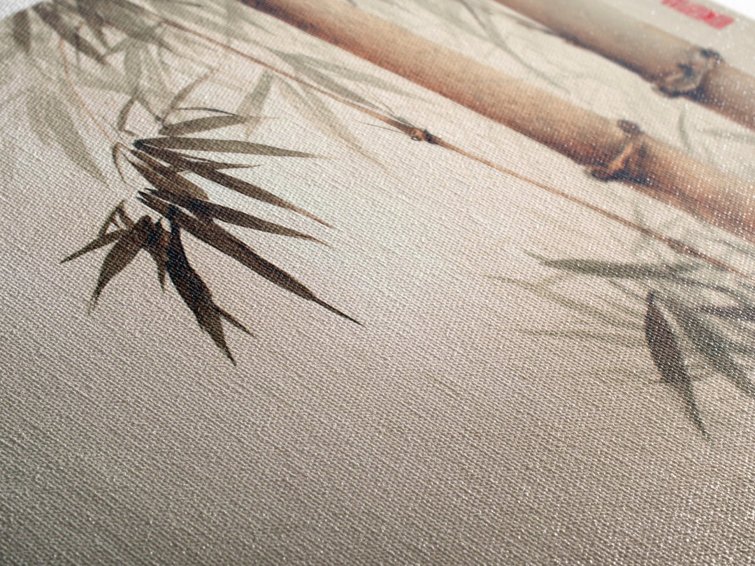 Bamboo Stalks in Sparse Ink Wash Framed Canvas Print, Zen Art, Fine Art Print, Living Room Decor, Fine Art, Zen, ZEN-3x2-78