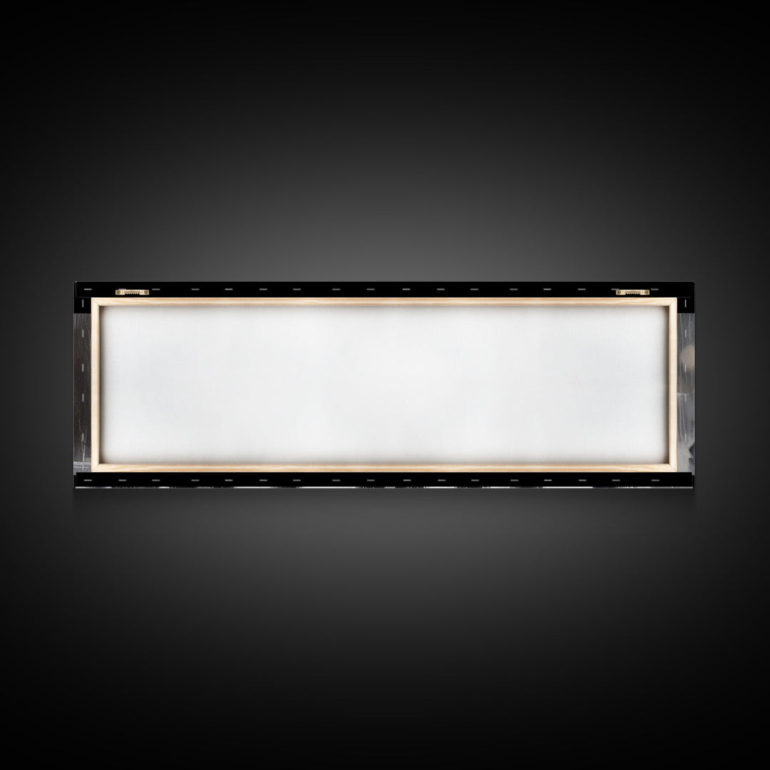 Crowd Walking With Umbrellas Canvas Print, Raining City Art, Urban Art, Large Urban Art Print, Wall Decor, Panoramic, Wall Art, Canvas Print