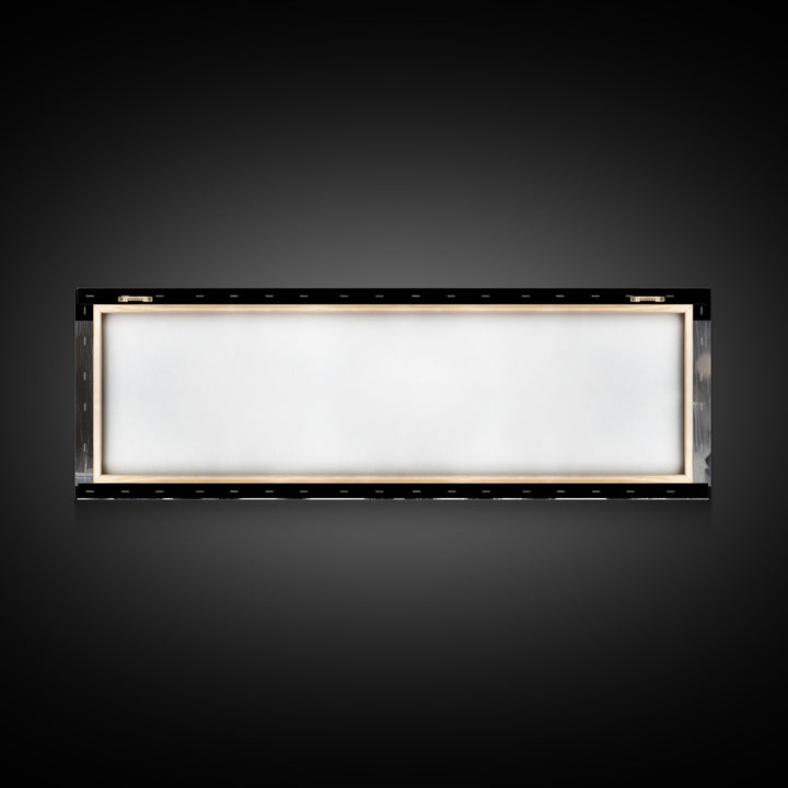 Crowd Walking With Umbrellas Canvas Print, Raining City Art, Urban Art, Large Urban Art Print, Wall Decor, Panoramic, Wall Art, Canvas Print