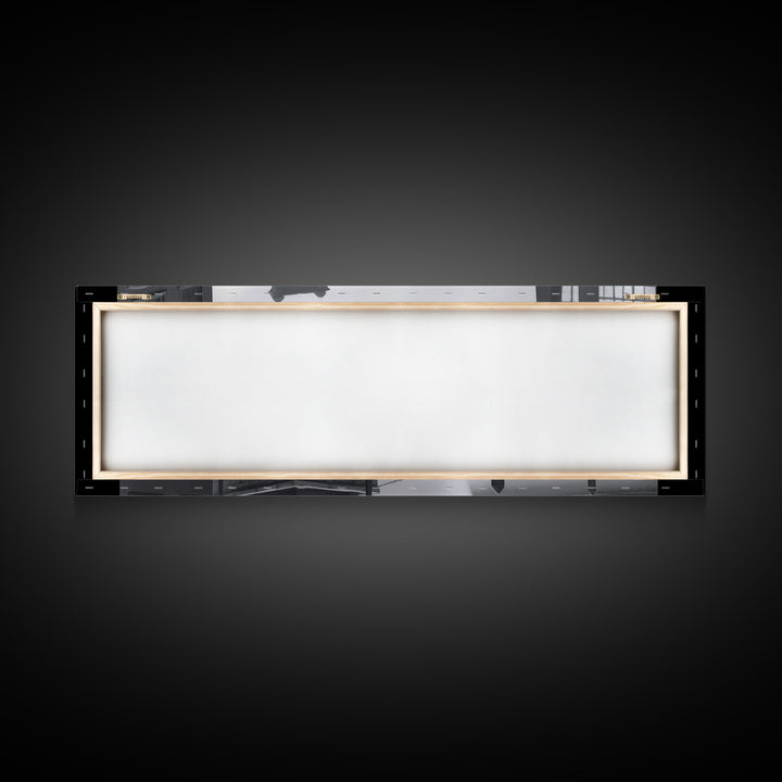 Suspension Bridge Canvas Print, Buildings, Ferry Boat, Lake, Urban Art, Large Urban Art Print, Wall Decor, Panoramic, Wall Art, Canvas Print