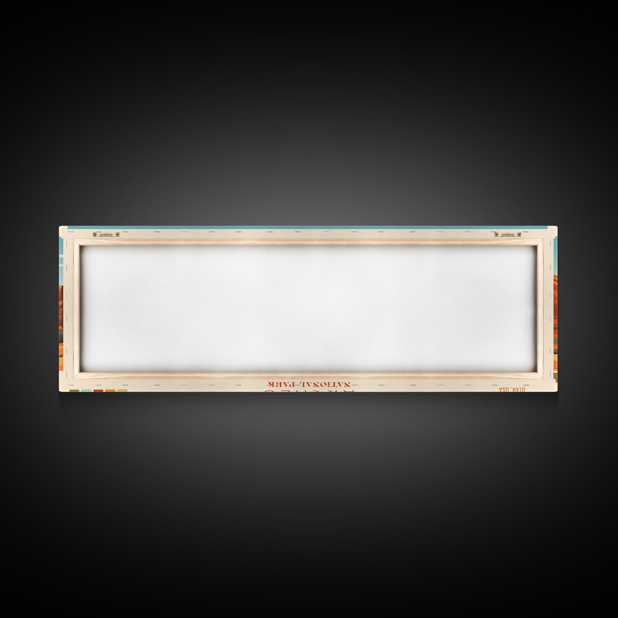Arches National Park, Panoramic Utah Travel Art, National Park Print, Minimalist Travel Art, Midcentury Modern Style Landscape