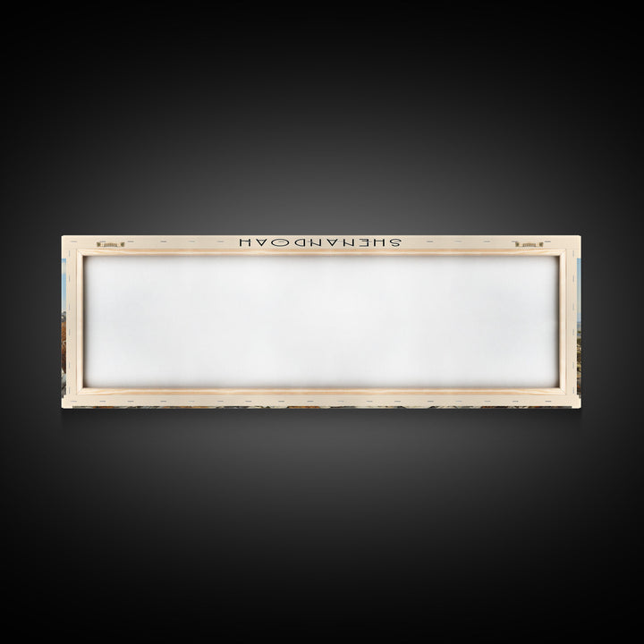 Shenandoah National Park Panoramic Virginia Travel Art, National Park Print, Minimalist Travel Art, Subdued Watercolor Painting Panoramic