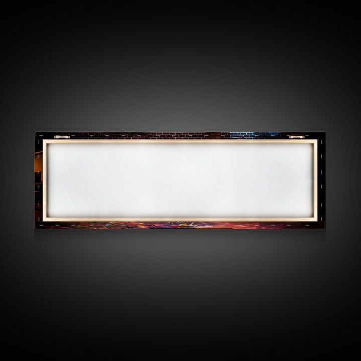 Limited Edition Graffiti Covered Piano Street Art Framed Canvas Print, Premium Graffiti Street Art Wall Decor, Extra Large Wall Art