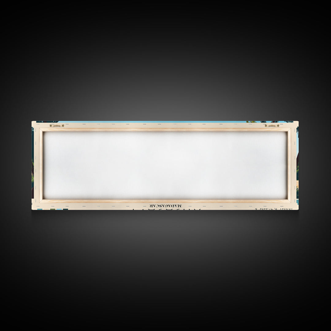 Anjajavy, Madagascar Panoramic Print, Vacation Gift, Madagascar Wall Art, Beach Painting, Beach Decor, Beach Or Lakehouse Art