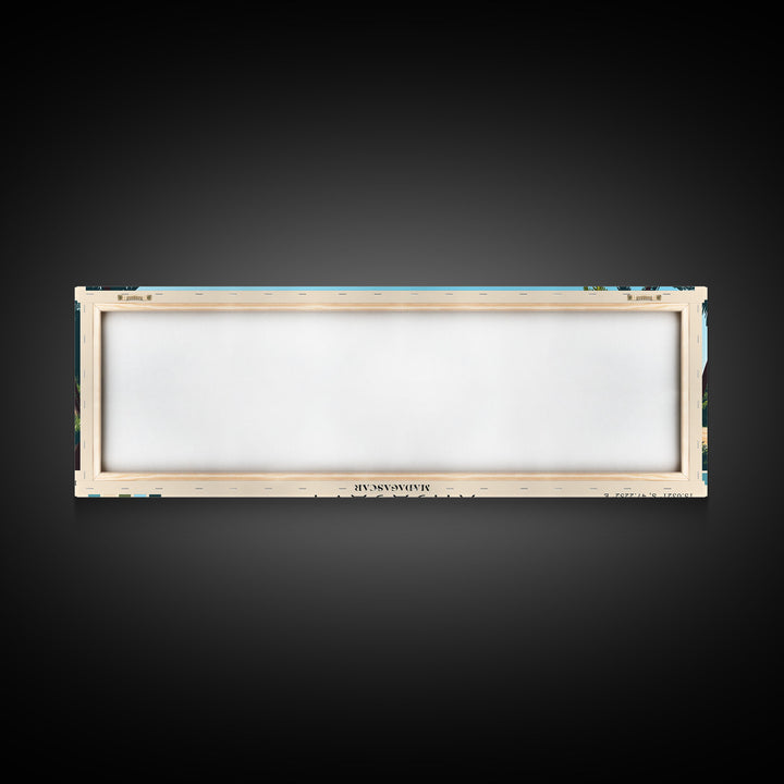 Anjajavy, Madagascar Panoramic Print, Vacation Gift, Madagascar Wall Art, Beach Painting, Beach Decor, Beach Or Lakehouse Art