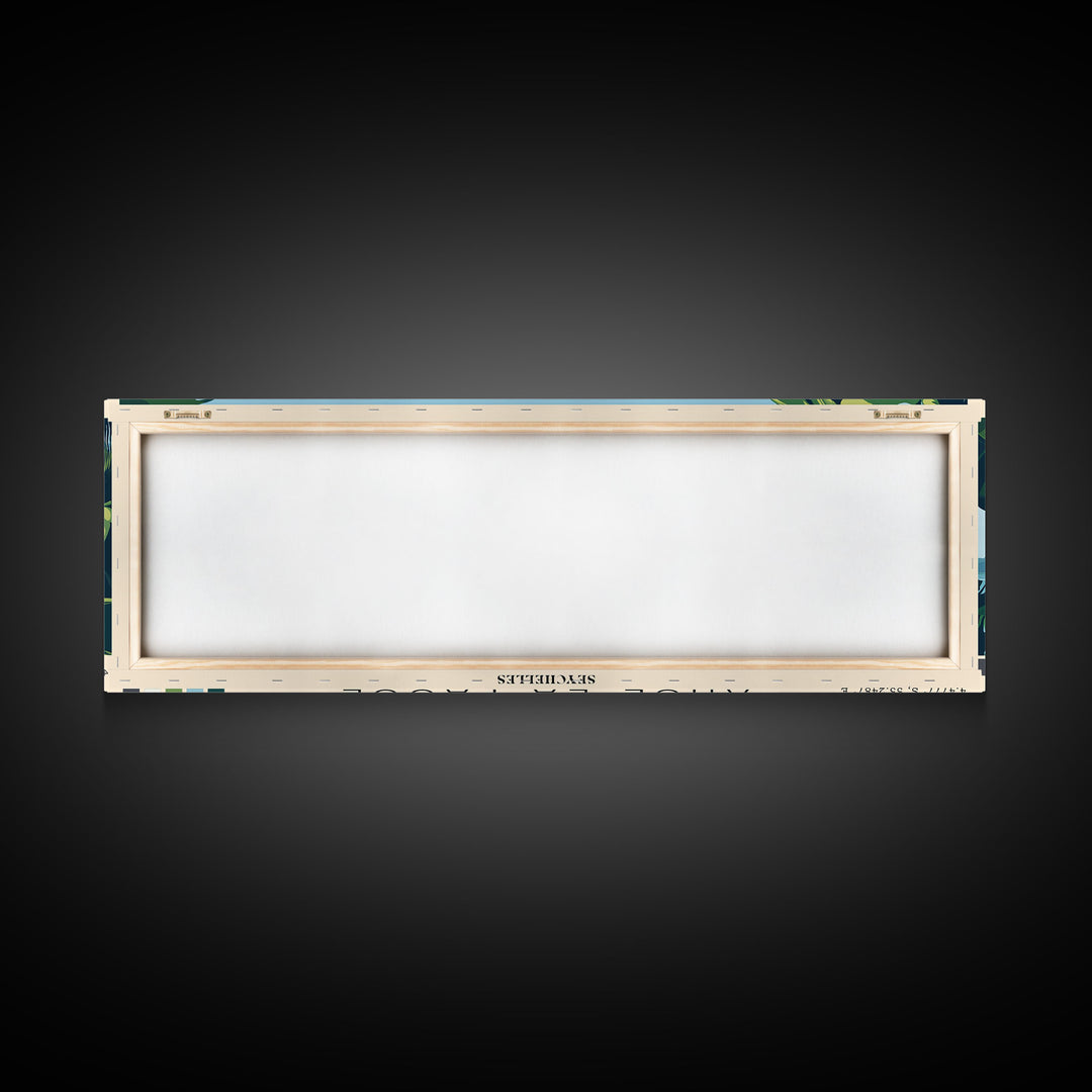 Anse La Passe, Seychelles Panoramic Print, Vacation Gift, Seychelles Wall Art, Beach Painting, Beach Decor, Beach Or Lakehouse Art