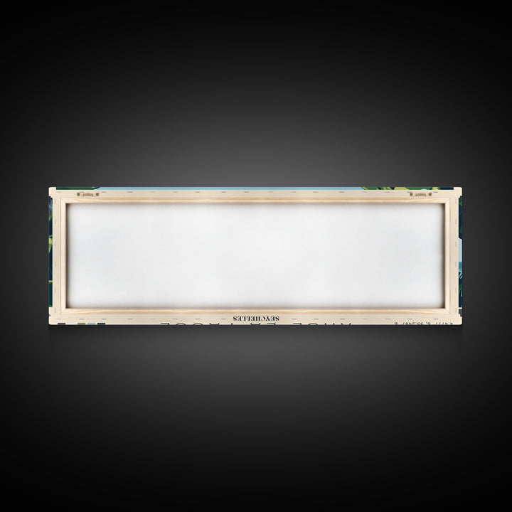 Anse La Passe, Seychelles Panoramic Print, Vacation Gift, Seychelles Wall Art, Beach Painting, Beach Decor, Beach Or Lakehouse Art