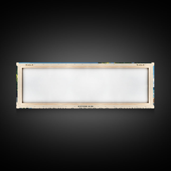 Anse Source d’Argent, Seychelles Panoramic Print, Vacation Gift, Seychelles Wall Art, Vacation Wall Art, Vacatation Memories, Beach Decor, Beach Or Lakehouse Art
