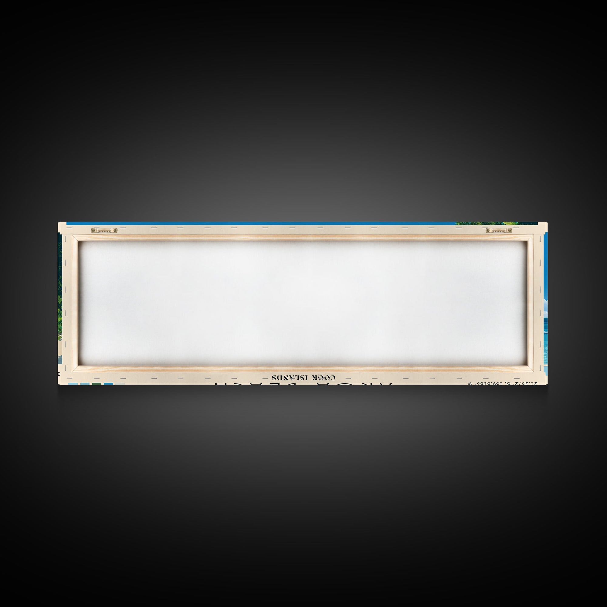 Aroa Beach, Cook Islands Panoramic Beach Print, Vacation Gift, Cook Islands Wall Art, Beach Painting, Beach Decor, Beach Painting