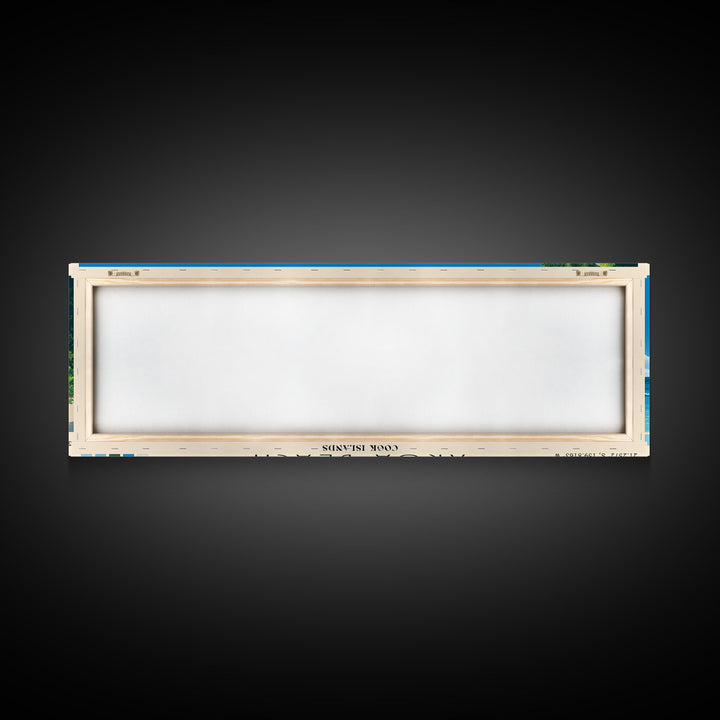 Aroa Beach, Cook Islands Panoramic Beach Print, Vacation Gift, Cook Islands Wall Art, Beach Painting, Beach Decor, Beach Painting