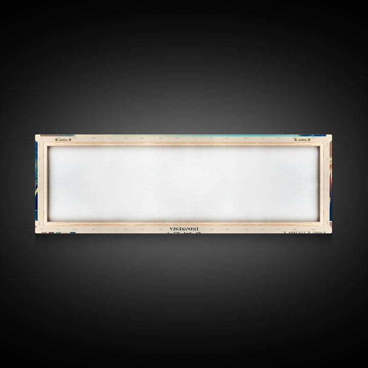 Bali, Indonesia Panoramic Print, Vacation Gift, Indonesia Wall Art, Beach Painting, Beach Decor, Beach Or Lakehouse Art