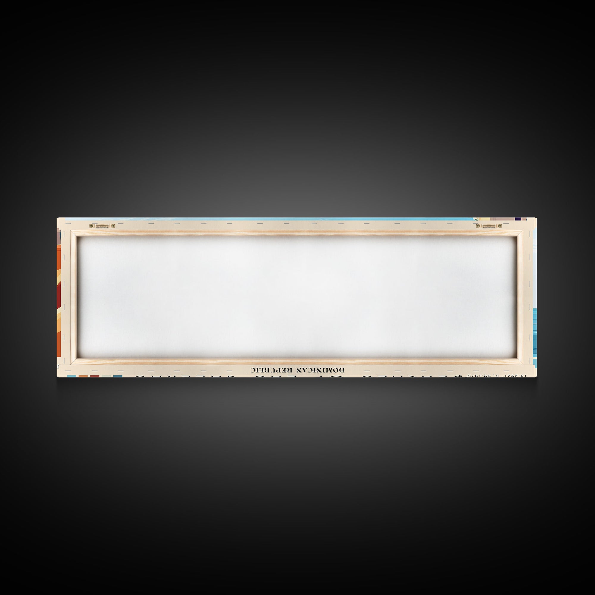 Beaches of Las Galeras, Dominican Republic Panoramic Beach Print, Vacation Gift, Dominican Republic Wall Art, Framed Canvas Print, Framed Beach Painting