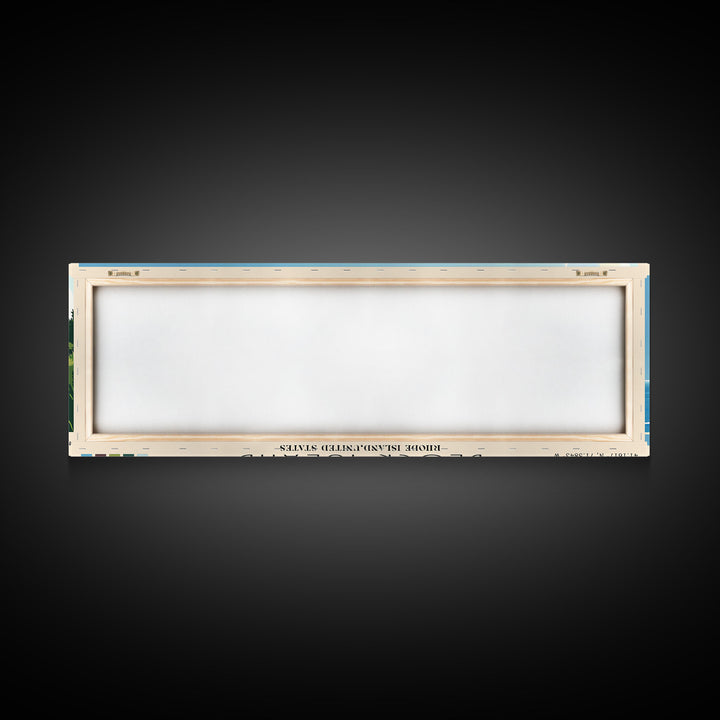 Block Island, Rhode Island,United States Panoramic Print, Vacation Gift, Rhode Island,United States Wall Art, Beach Painting, Beach Decor, Beach Or Lakehouse Art