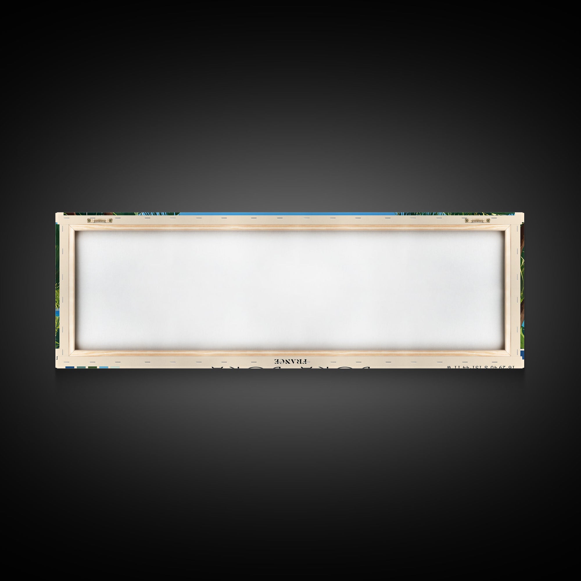 Bora Bora, France Panoramic Beach Print, Vacation Gift, France Wall Art, Beach Painting, Beach Decor, Beach Painting