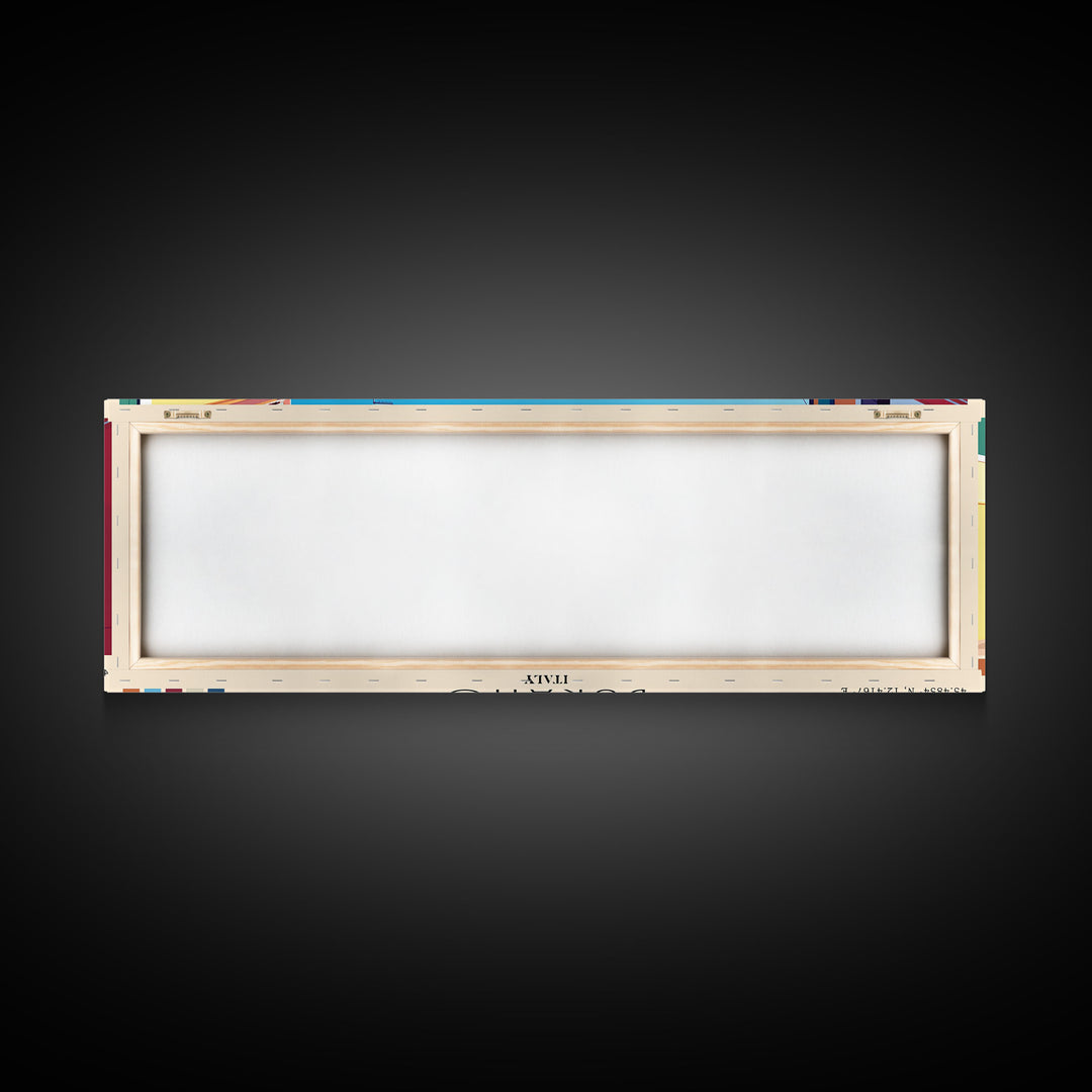 Burano, Italy Panoramic Print, Vacation Gift, Italy Wall Art, Beach Painting, Beach Decor, Beach Or Lakehouse Art