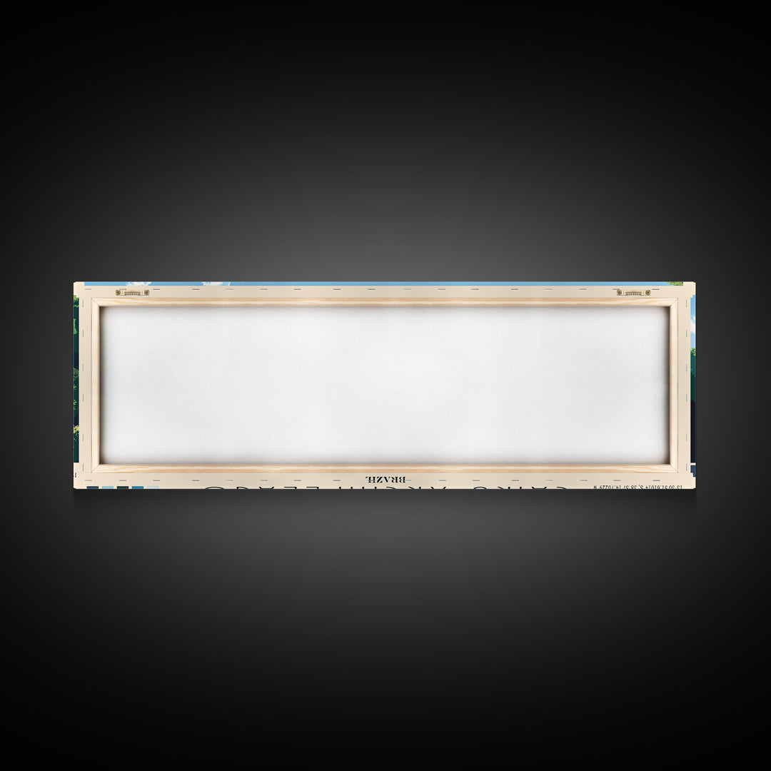 Cairu Archipelago, Brazil Panoramic Print, Vacation Gift, Brazil Wall Art, Beach Painting, Beach Decor, Large Wall Art, Wood Frame Art