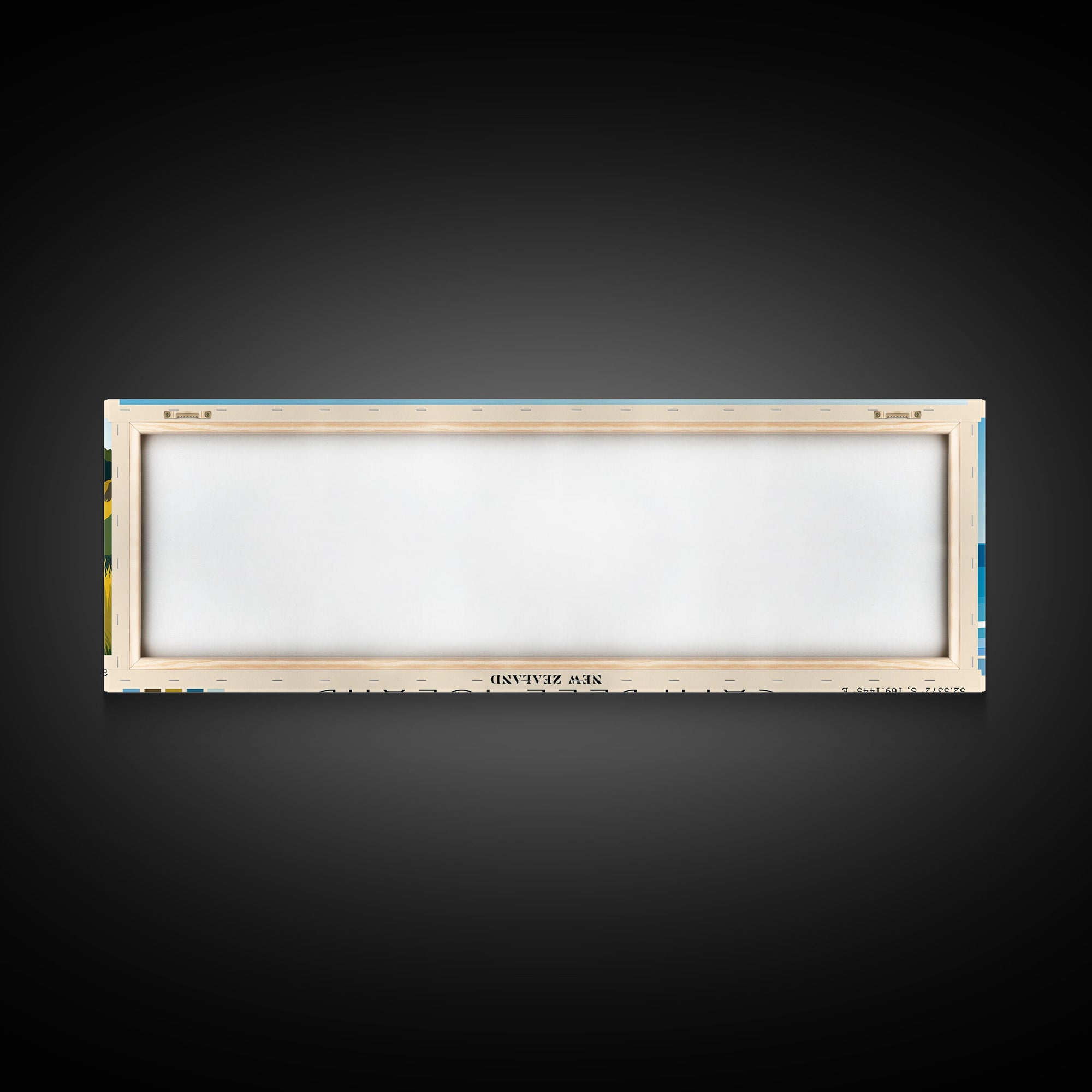 Campbell Island, New Zealand Panoramic Print, Vacation Gift, New Zealand Wall Art, Beach Painting, Beach Decor, Large Wall Art, Wood Frame Art