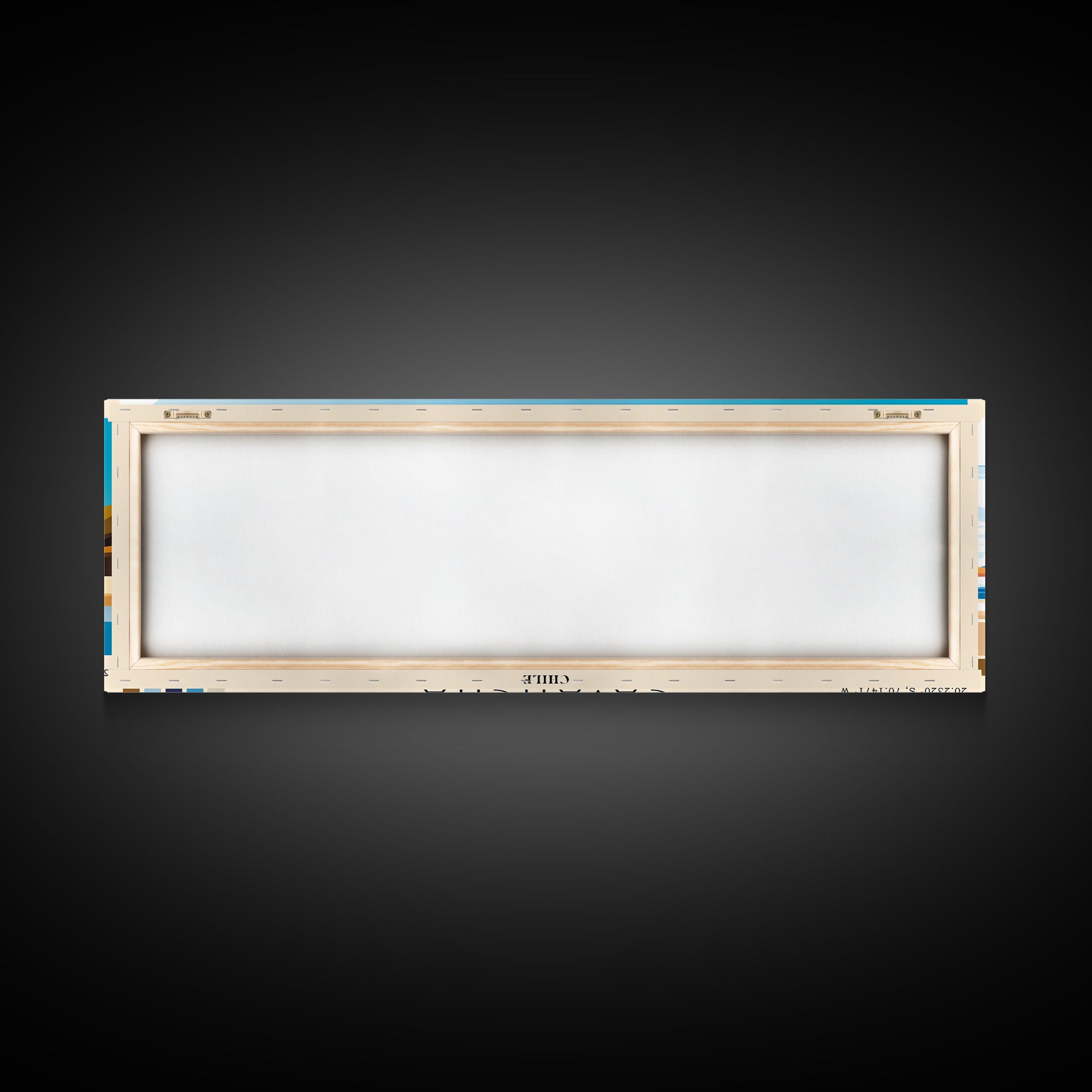 Cavancha, Chile Panoramic Print, Vacation Gift, Chile Wall Art, Beach Painting, Beach Decor, Large Wall Art, Wood Frame Art