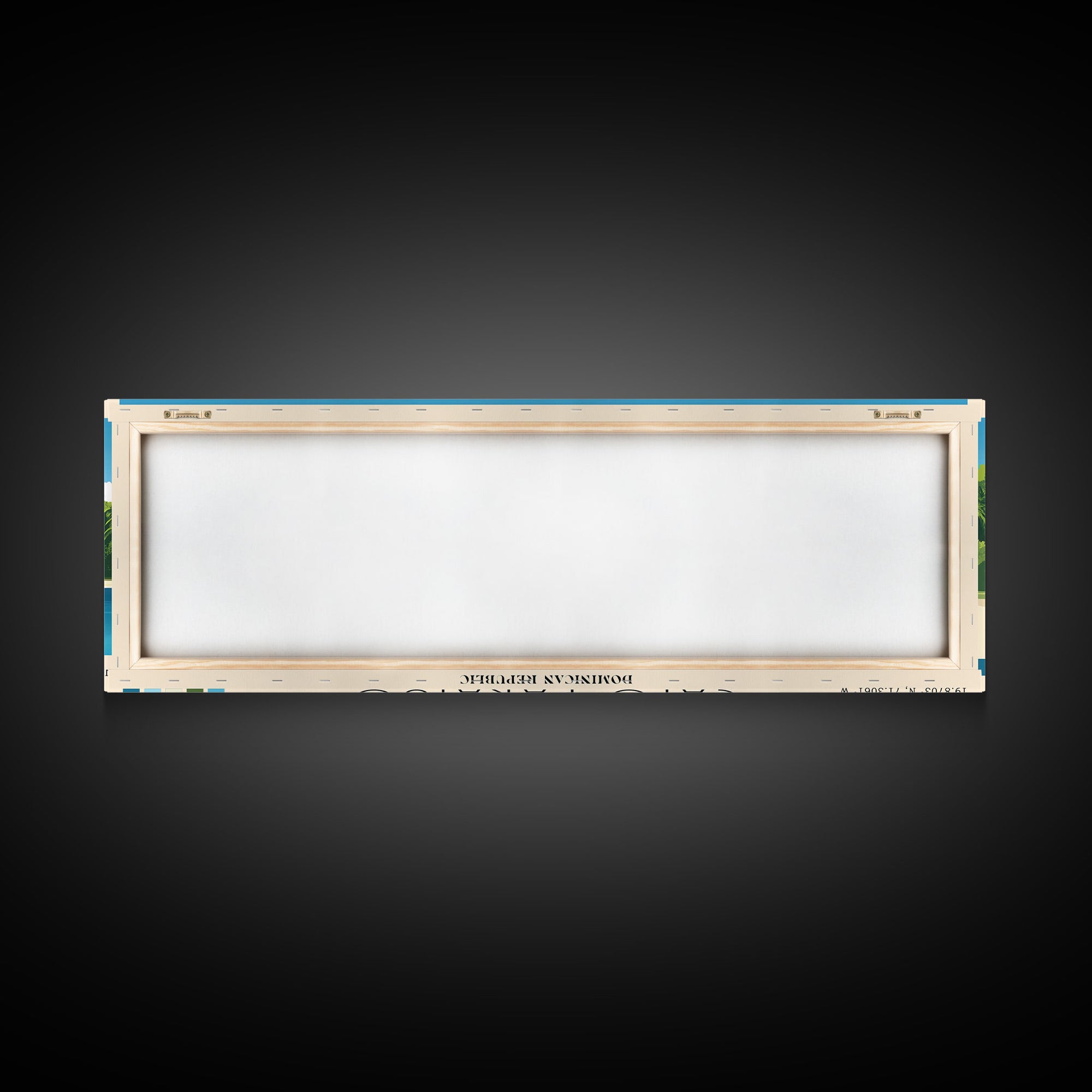 Cayo Paraiso, Dominican Republic Panoramic Beach Print, Vacation Gift, Dominican Republic Wall Art, Beach Painting, Beach Decor, Beach Painting