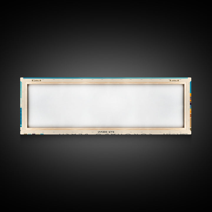 Coronado Beach, San Diego Panoramic Print, Vacation Gift, San Diego Wall Art, Vacation Wall Art, Vacatation Memories, Beach Decor, Beach Or Lakehouse Art