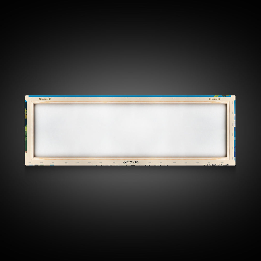 Costalegre, Mexico Panoramic Print, Vacation Gift, Mexico Wall Art, Beach Painting, Beach Decor, Beach Or Lakehouse Art
