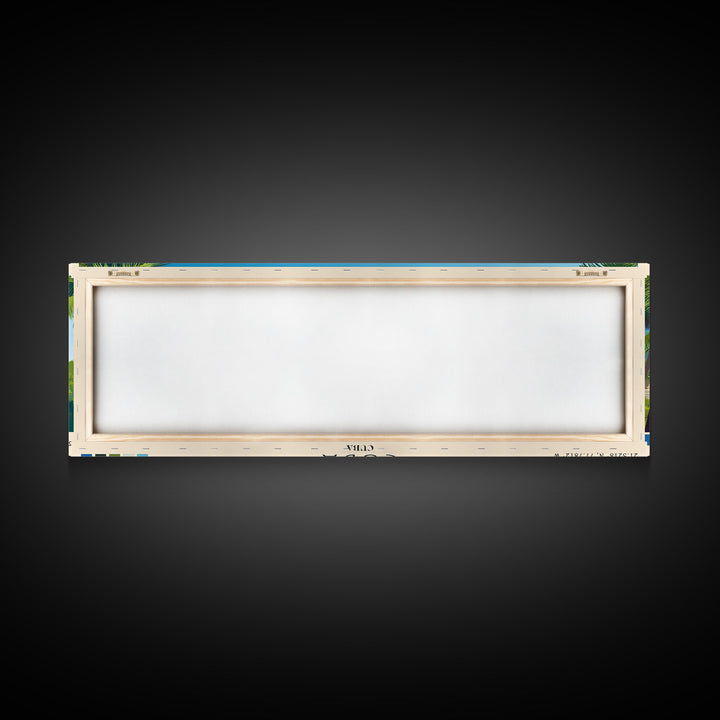 Cuba, Cuba Panoramic Beach Print, Vacation Gift, Cuba Wall Art, Beach Painting, Beach Decor, Beach Painting