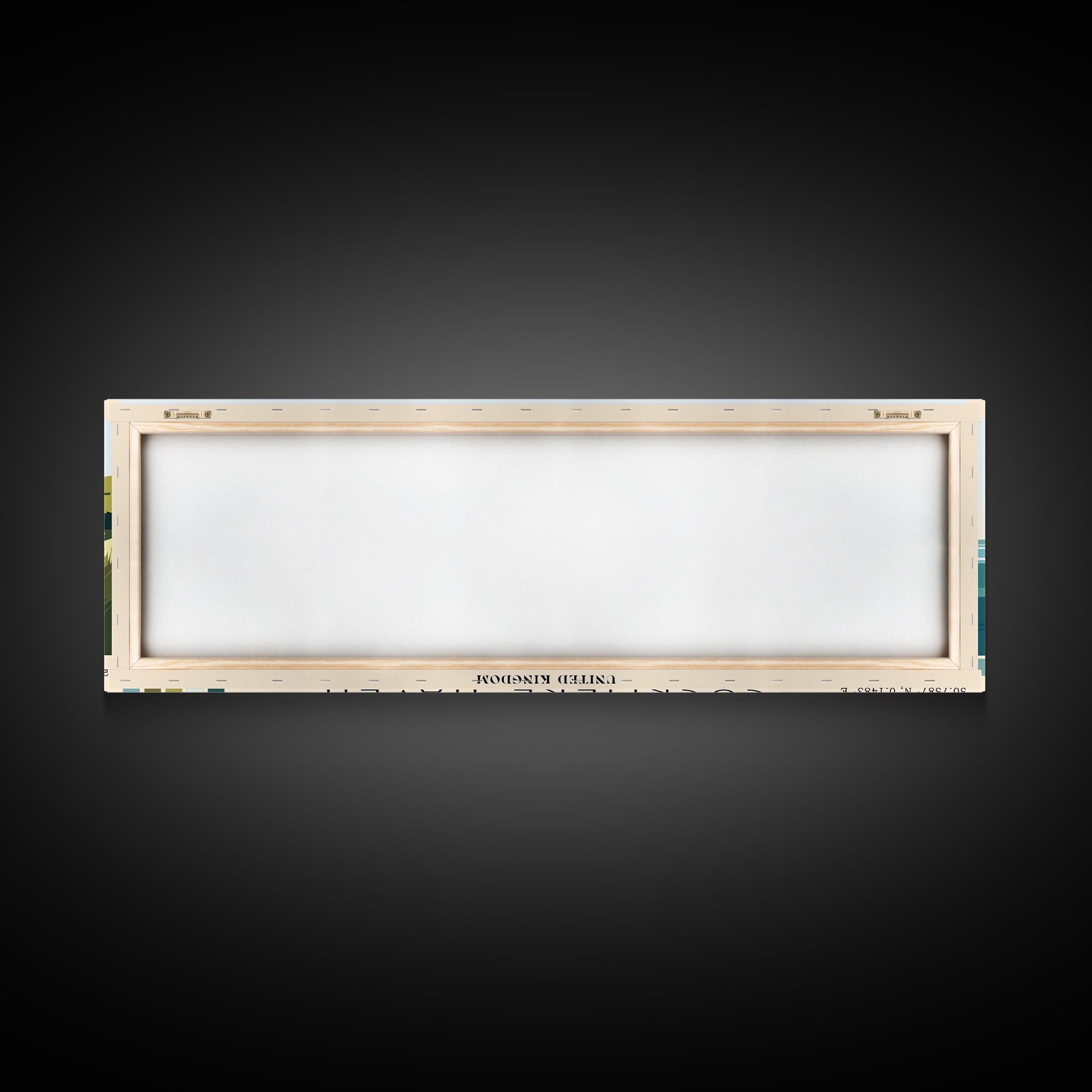 Cuckmere Haven, United Kingdom Panoramic Beach Print, Vacation Gift, United Kingdom Wall Art, Framed Canvas Print, Framed Beach Painting