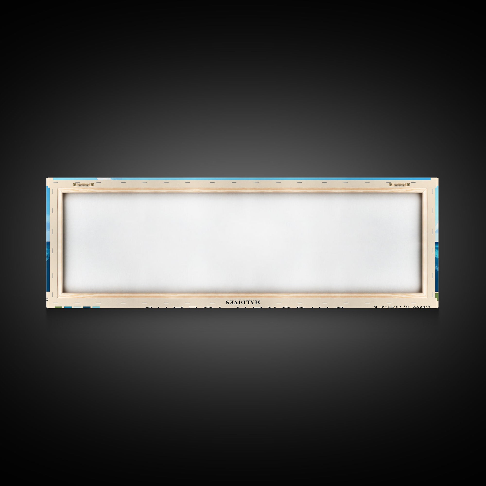 Dhigurah Island, Maldives Panoramic Beach Print, Vacation Gift, Maldives Wall Art, Beach Painting, Beach Decor, Beach Painting