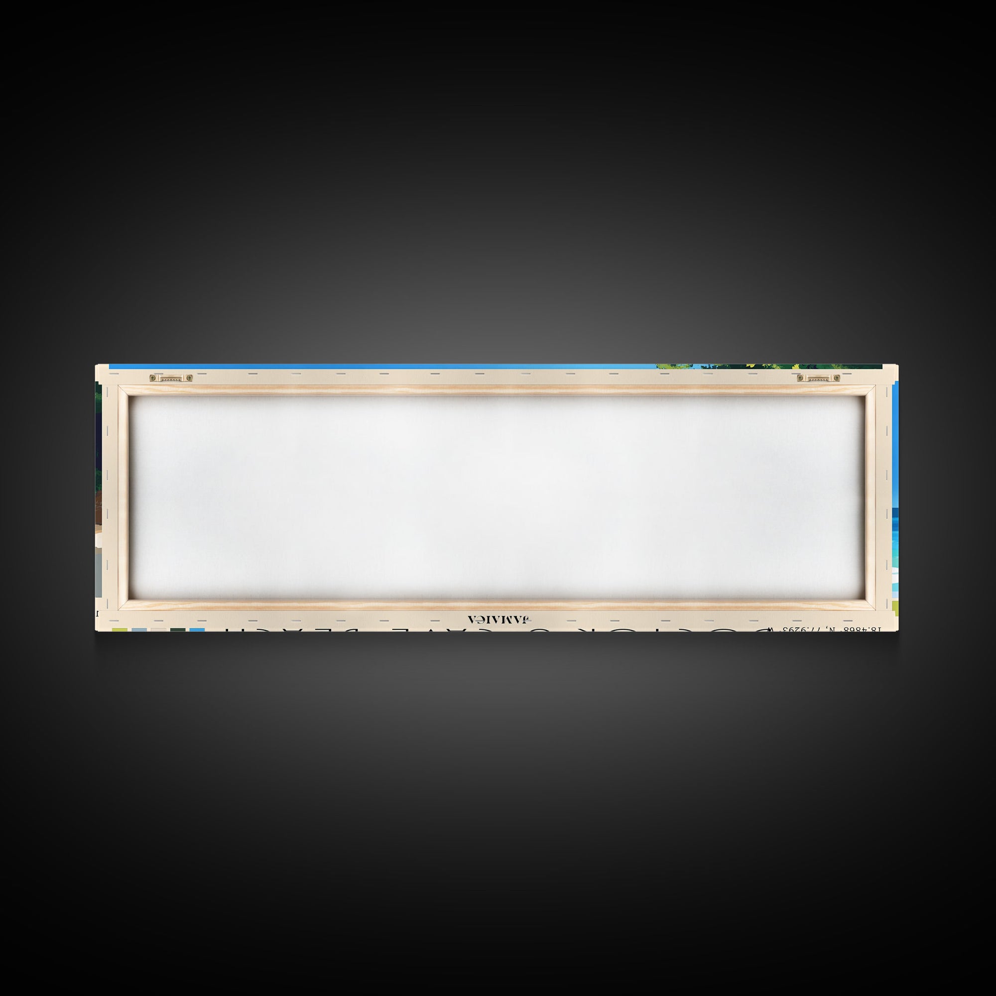 Doctor’s Cave Beach, Jamaica Panoramic Print, Vacation Gift, Jamaica Wall Art, Beach Painting, Beach Decor, Large Wall Art, Wood Frame Art