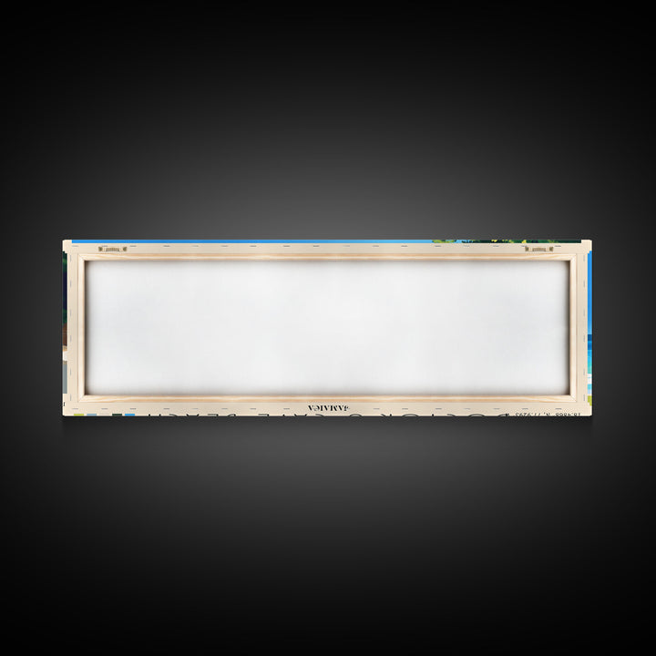 Doctor’s Cave Beach, Jamaica Panoramic Print, Vacation Gift, Jamaica Wall Art, Beach Painting, Beach Decor, Large Wall Art, Wood Frame Art