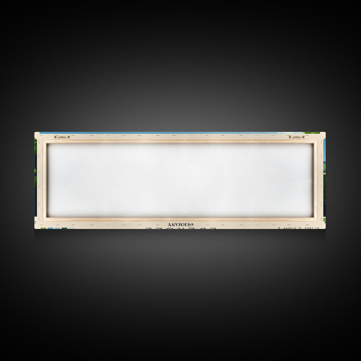 Edersee, Germany Panoramic Print, Vacation Gift, Germany Wall Art, Beach Painting, Beach Decor, Large Wall Art, Wood Frame Art