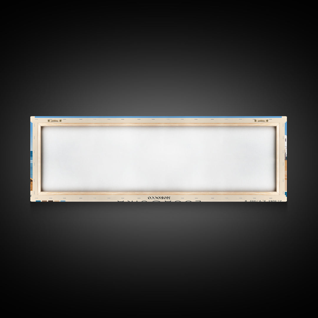 Essaouira, Morocco Panoramic Print, Vacation Gift, Morocco Wall Art, Vacation Wall Art, Vacatation Memories, Beach Decor, Beach Or Lakehouse Art