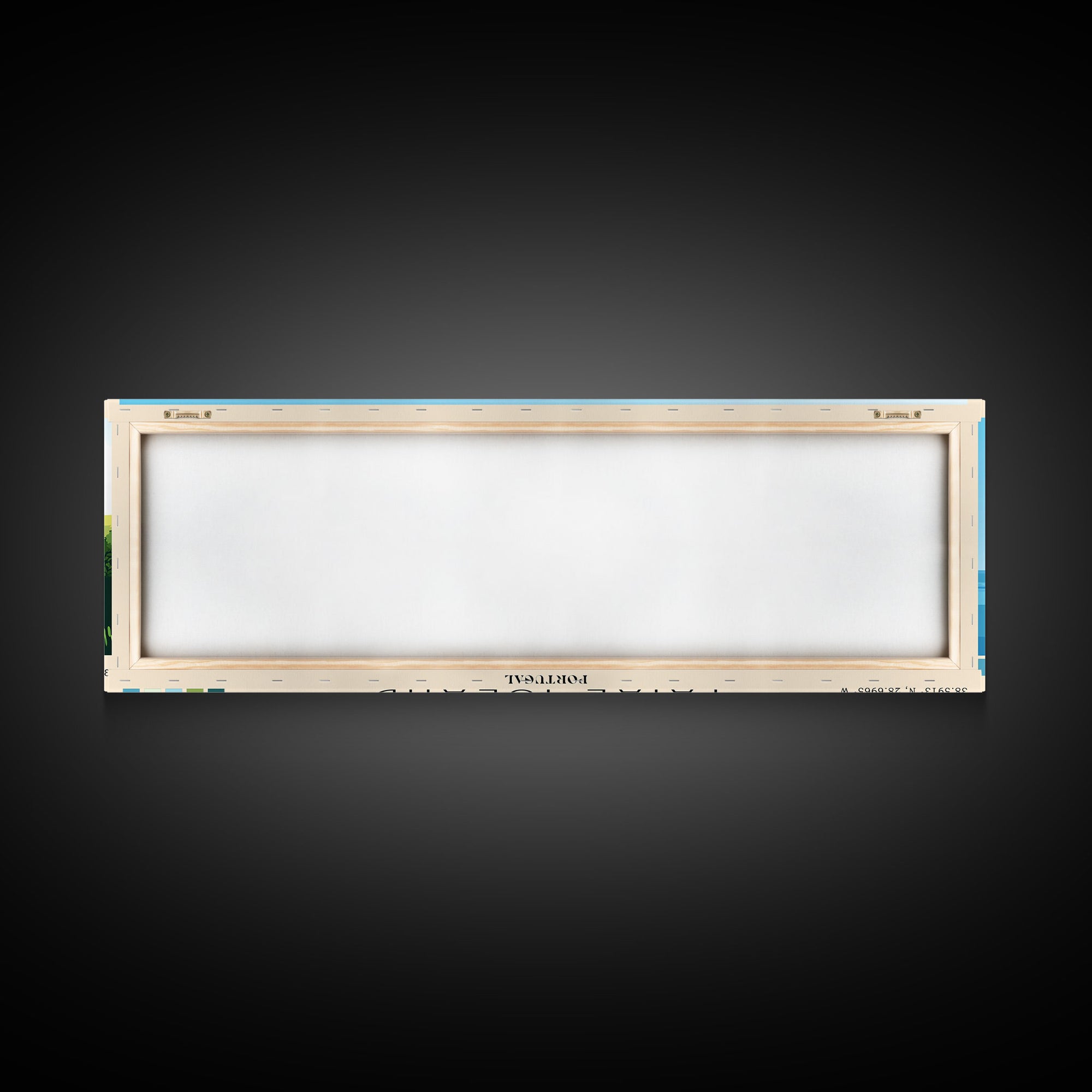 Faial Island, Portugal Panoramic Print, Vacation Gift, Portugal Wall Art, Beach Painting, Beach Decor, Large Wall Art, Wood Frame Art